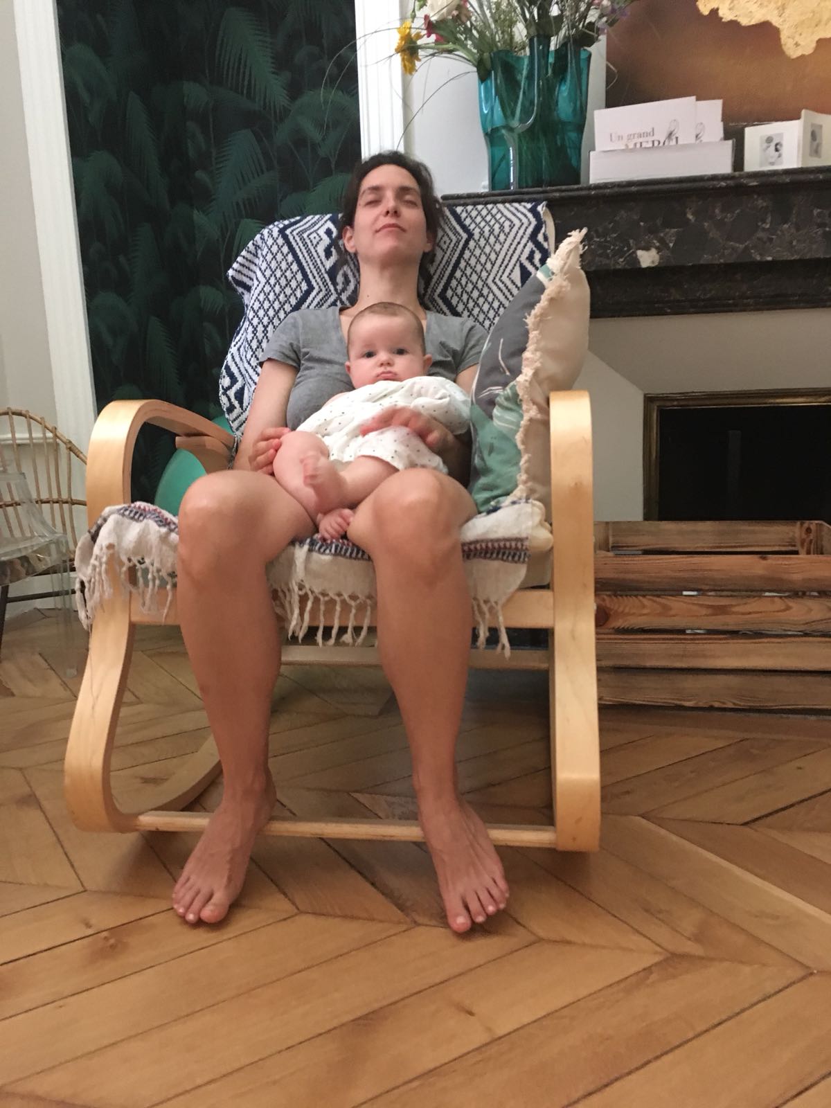 Domitille et Gaston après l'atelier